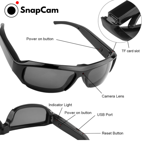 SnapCam Pro - Smartbrille mit Kamerafunktion™